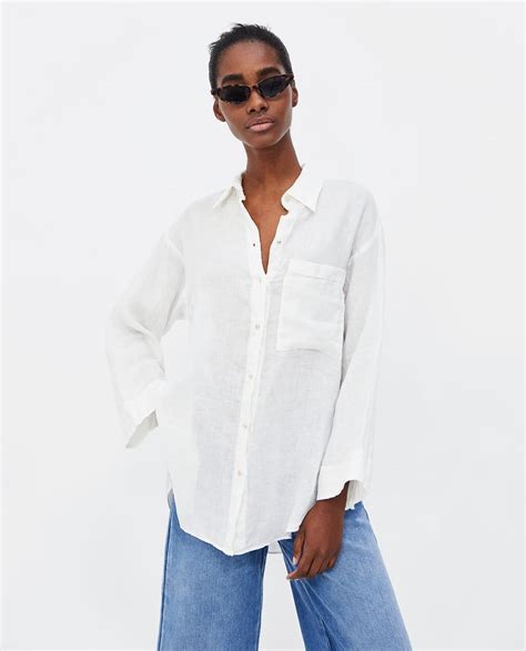 oversized linen shirt zara.